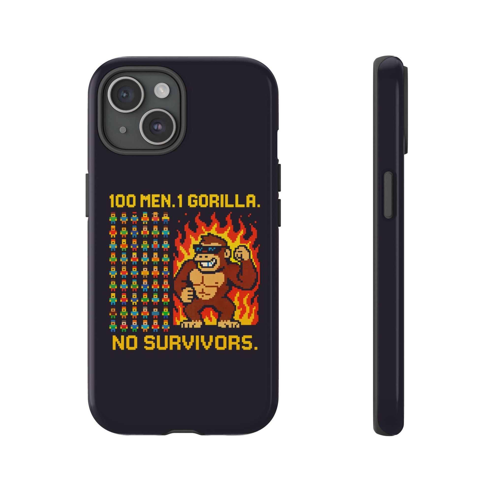 100 MEN. 1 GORILLA. NO SURVIVORS - 01 - Phone Case