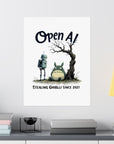 Open AI: Stealing Ghibli since 2021 - 08 - Poster