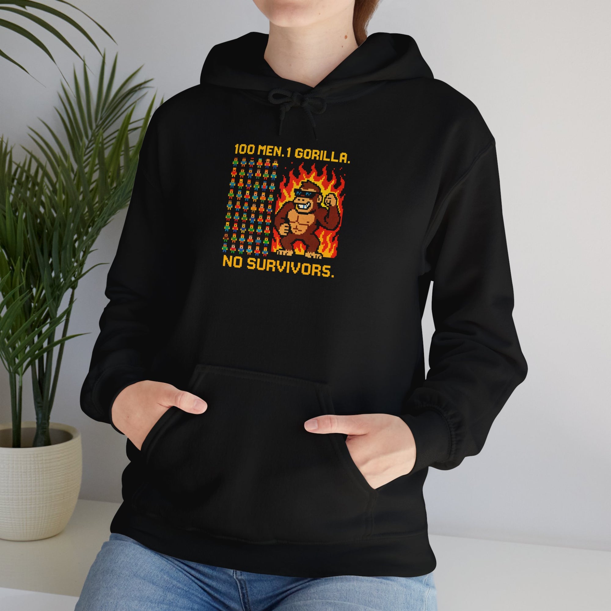 100 MEN. 1 GORILLA. NO SURVIVORS - 01 - Hoodie