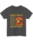 100 MEN. 1 GORILLA. NO SURVIVORS - 01 - T-Shirt