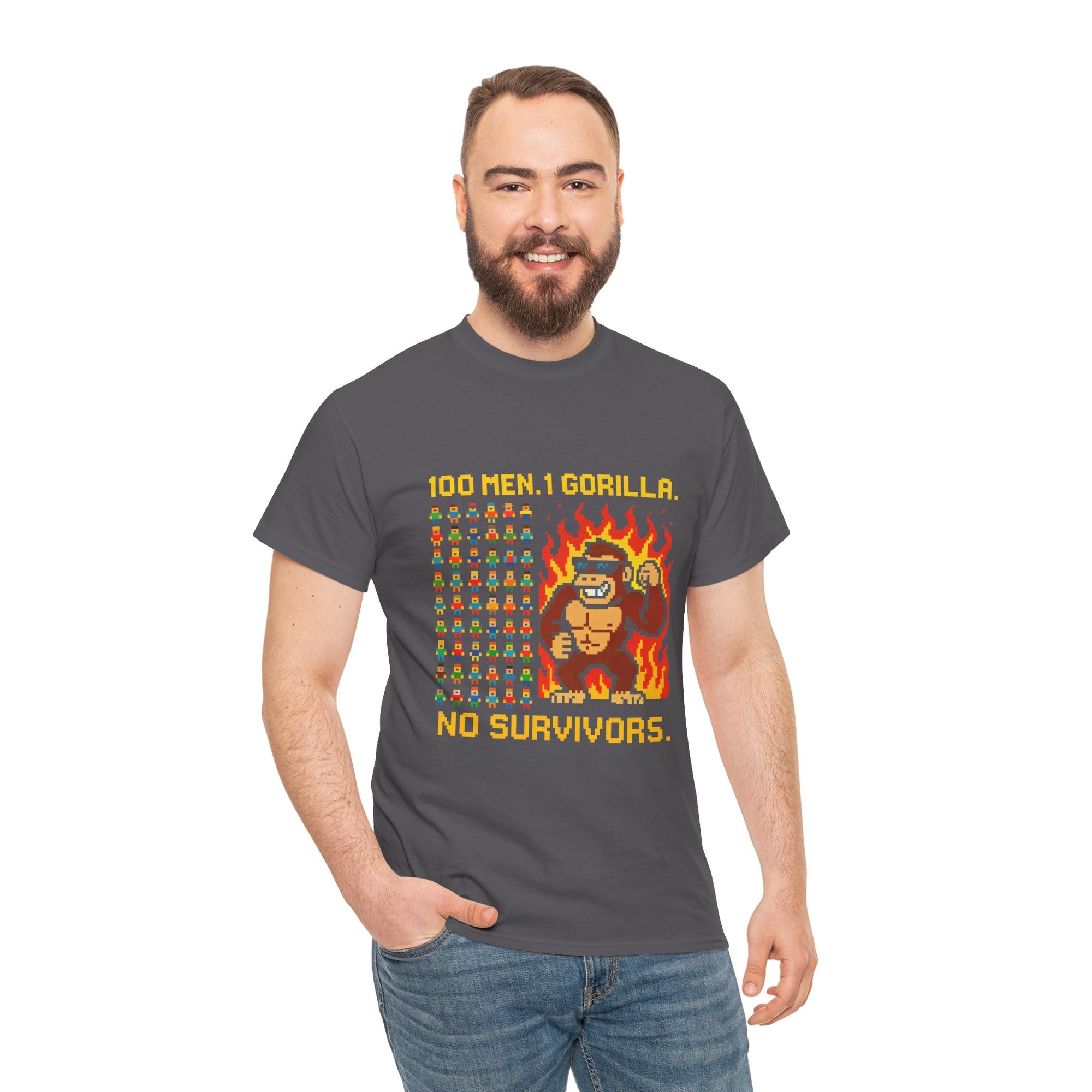 100 MEN. 1 GORILLA. NO SURVIVORS - 01 - T-Shirt