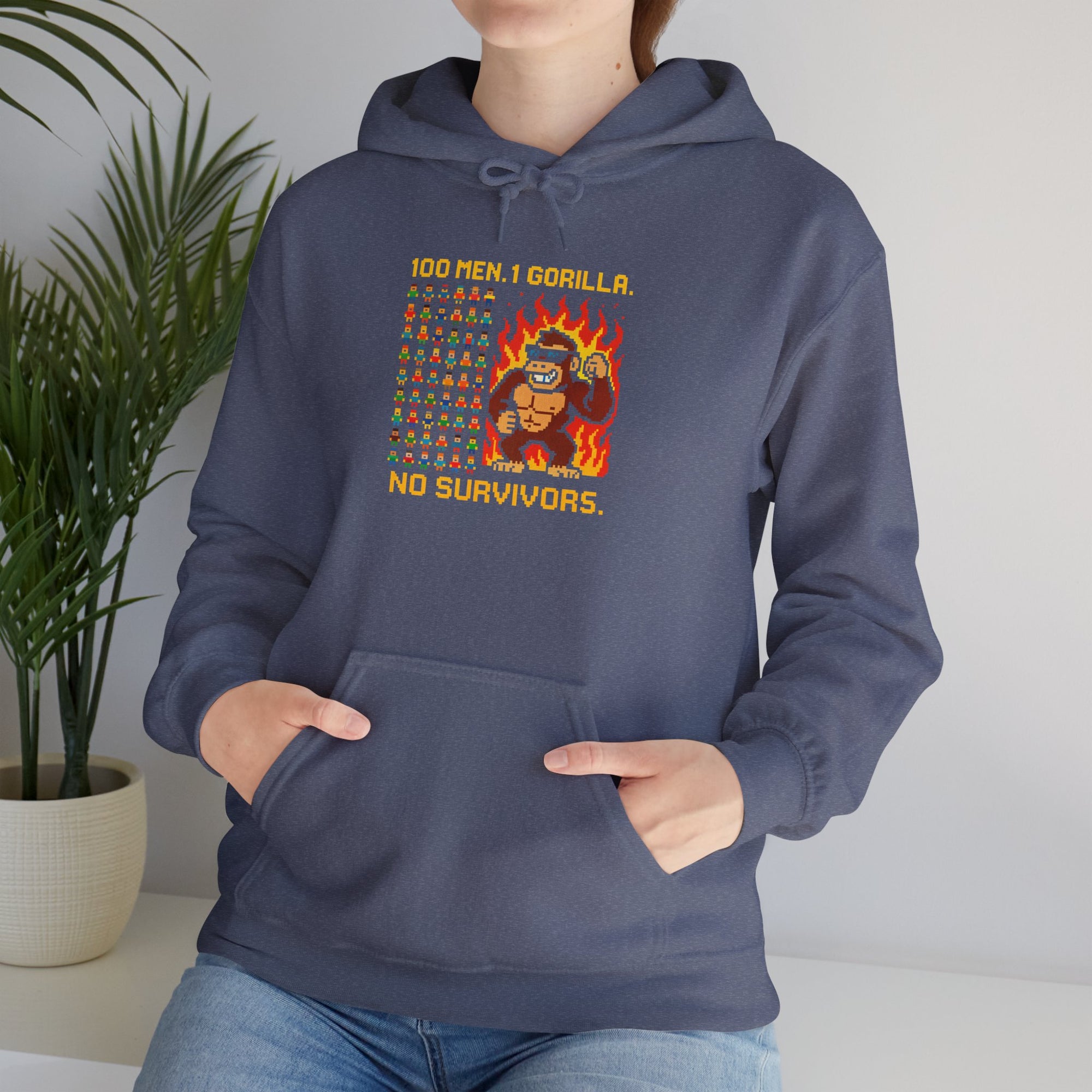 100 MEN. 1 GORILLA. NO SURVIVORS - 01 - Hoodie