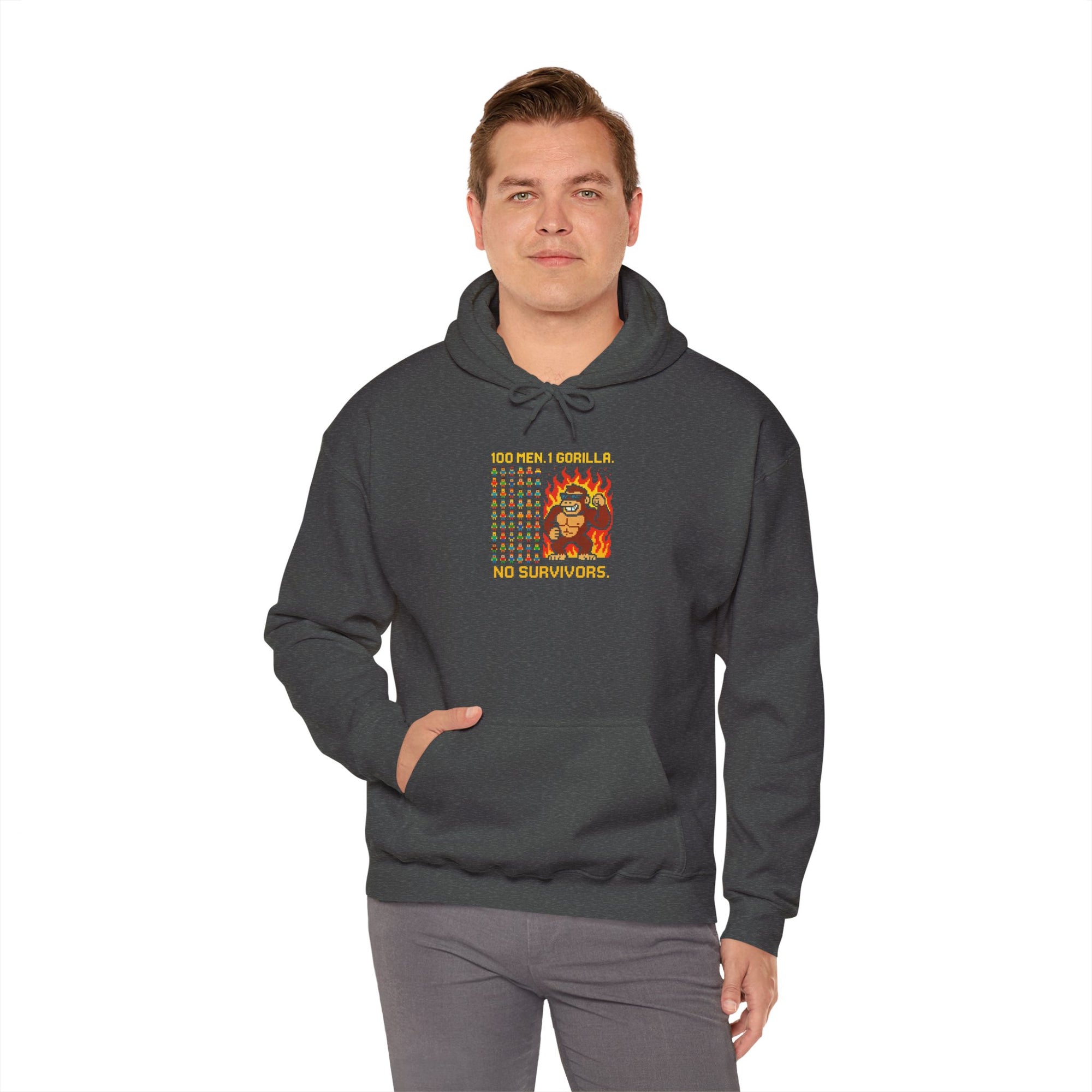 100 MEN. 1 GORILLA. NO SURVIVORS - 01 - Hoodie