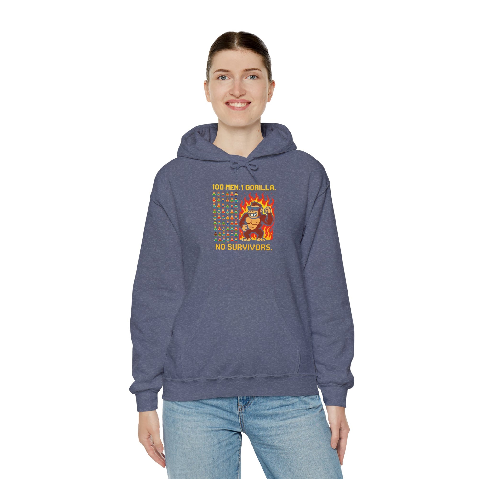 100 MEN. 1 GORILLA. NO SURVIVORS - 01 - Hoodie