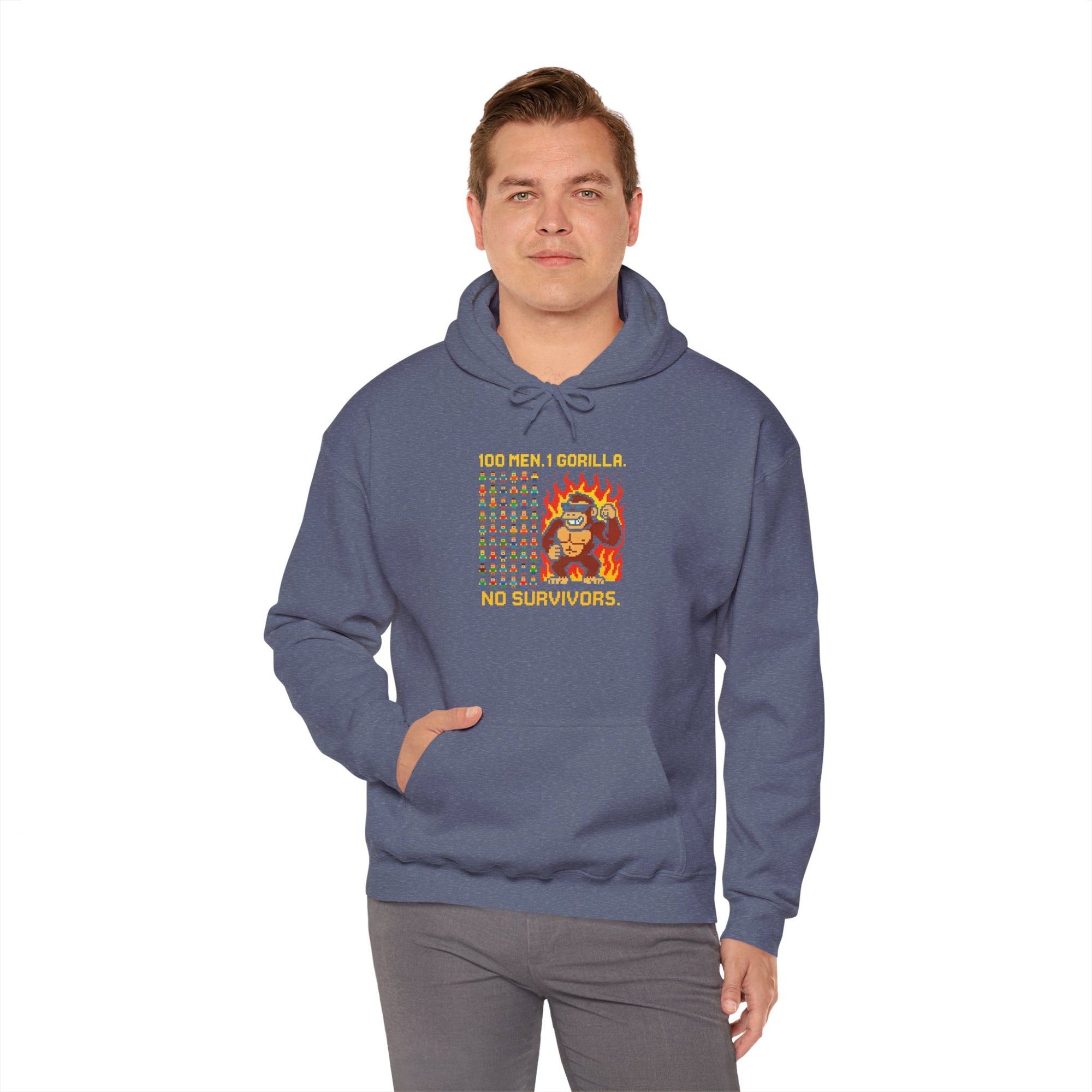 100 MEN. 1 GORILLA. NO SURVIVORS - 01 - Hoodie