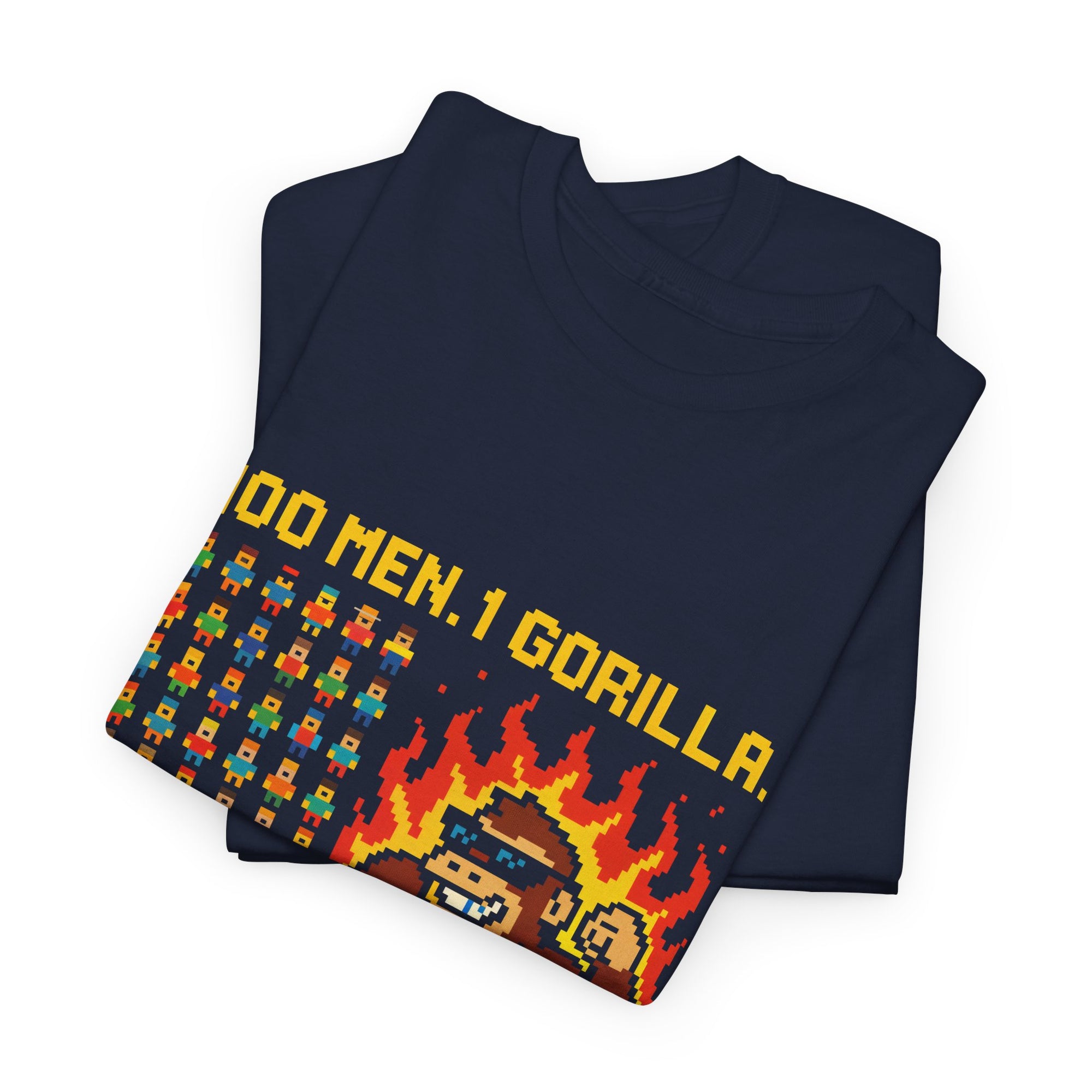 100 MEN. 1 GORILLA. NO SURVIVORS - 01 - T-Shirt