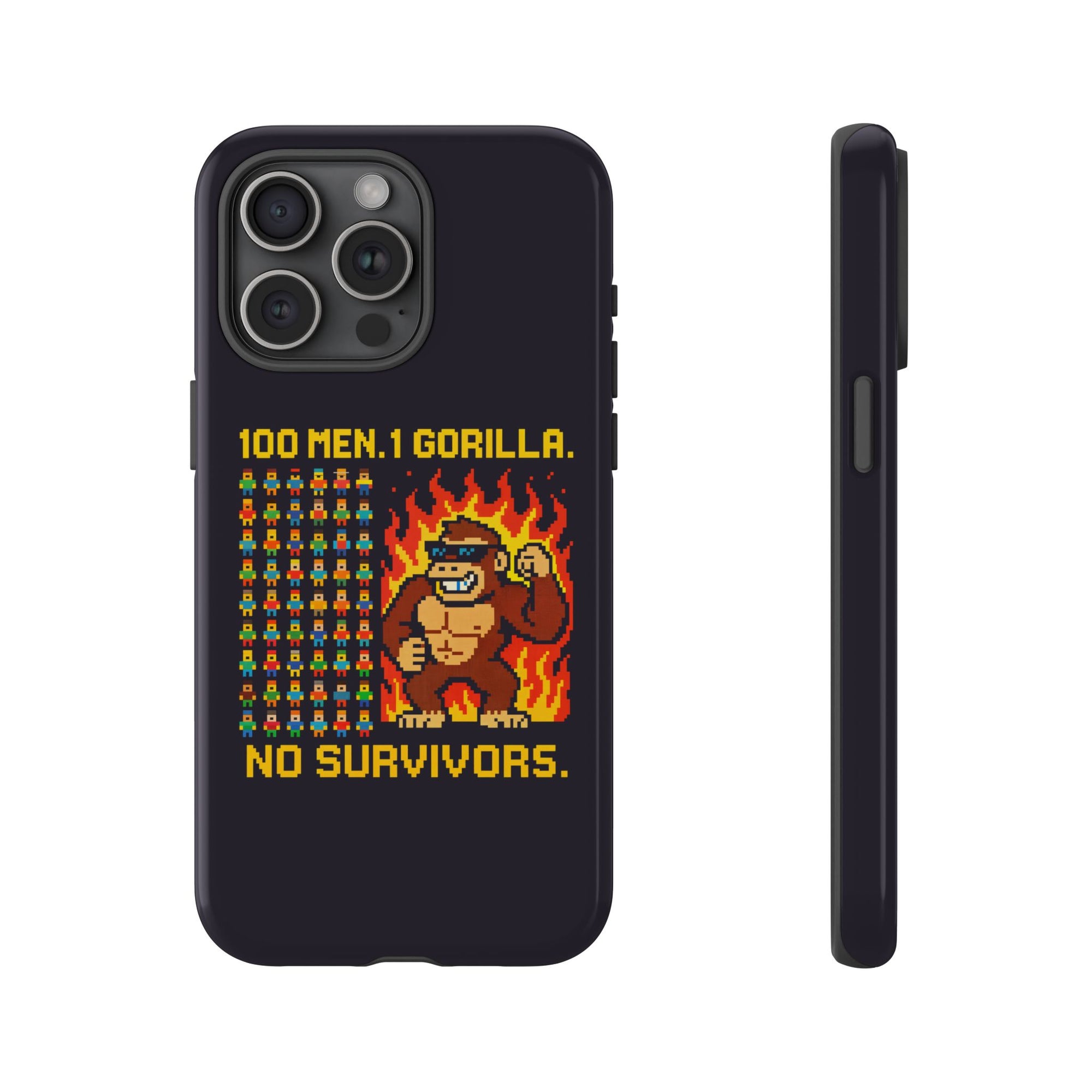 100 MEN. 1 GORILLA. NO SURVIVORS - 01 - Phone Case