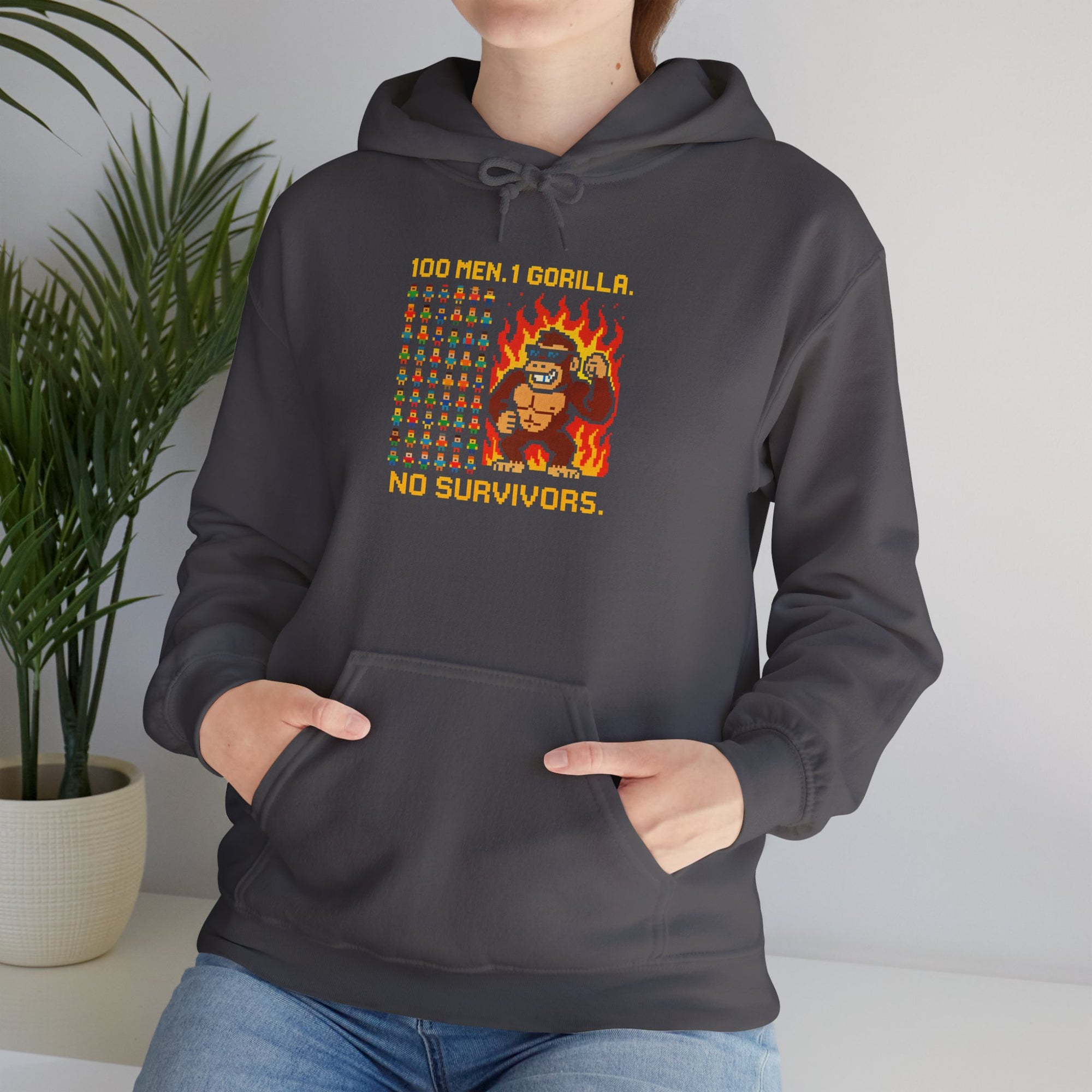 100 MEN. 1 GORILLA. NO SURVIVORS - 01 - Hoodie