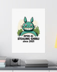 Open AI: Stealing Ghibli since 2021 - 03 - Poster