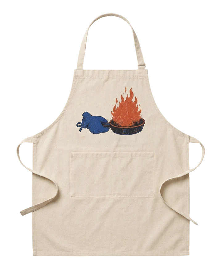 Caramelized studio apron