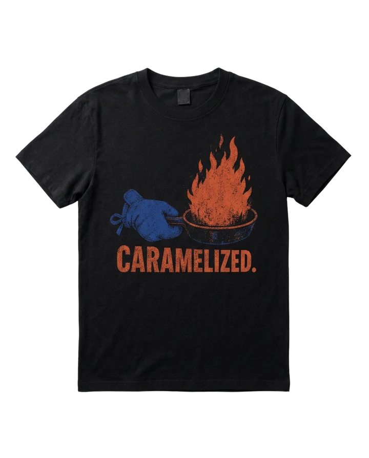 Black Caramelized heavy tee
